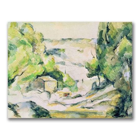 Paul Cezanne 'Countryside In Provence' Canvas Art,35x47